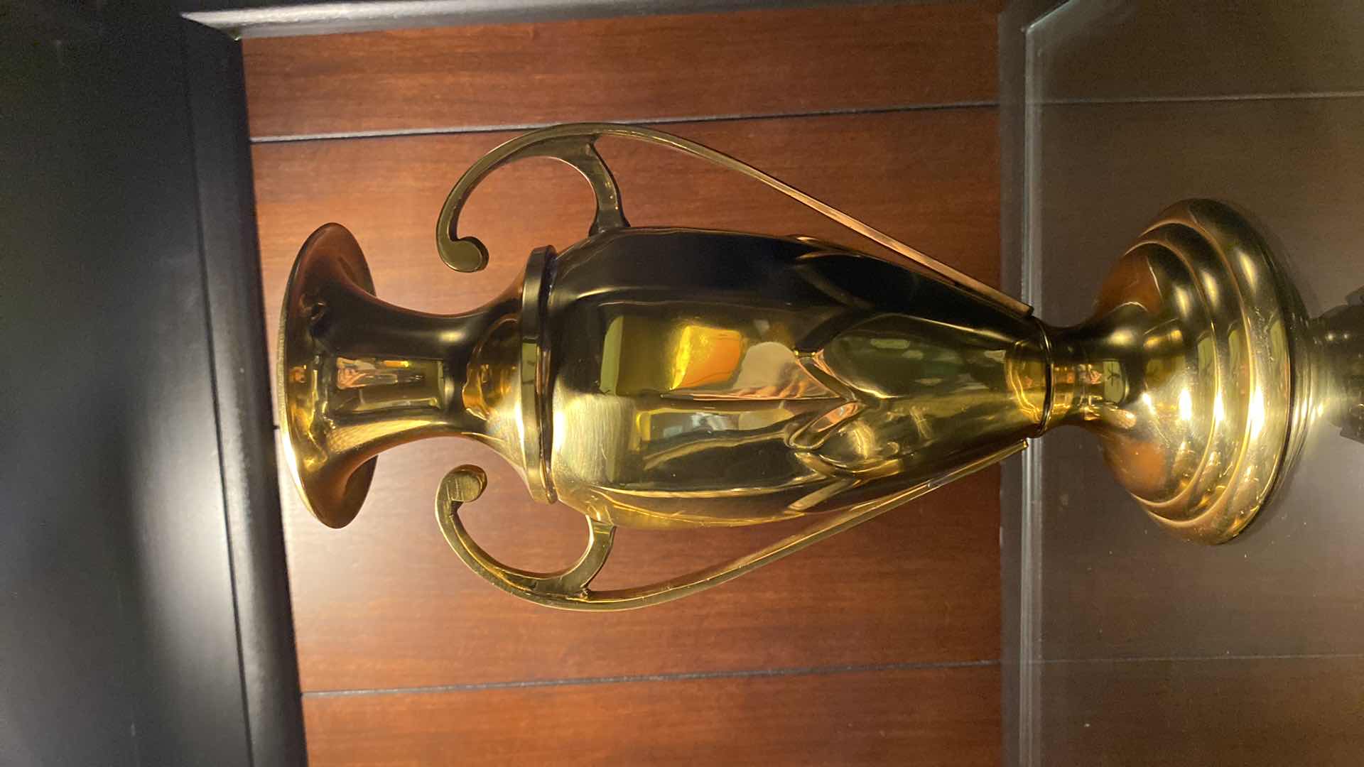 Photo 1 of BRASS AND CERAMIC DECOR H 10“