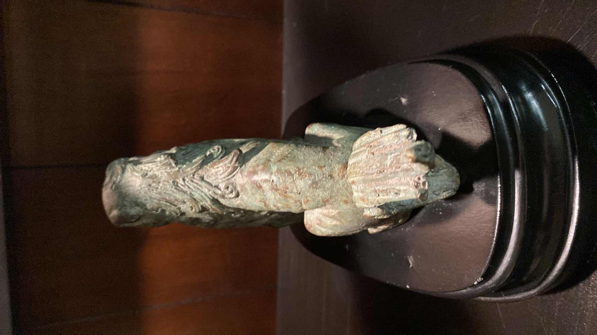 Photo 1 of LION STATUE ON STAND 8” x 7” HEAVY