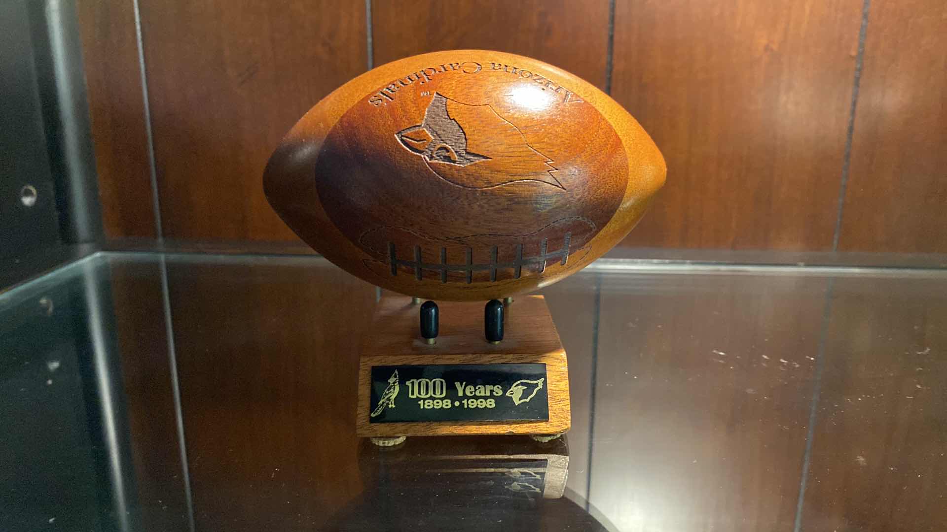 Photo 1 of CERAMIC COW AND AZ CARDINALS FOOTBALL SOUVENIR