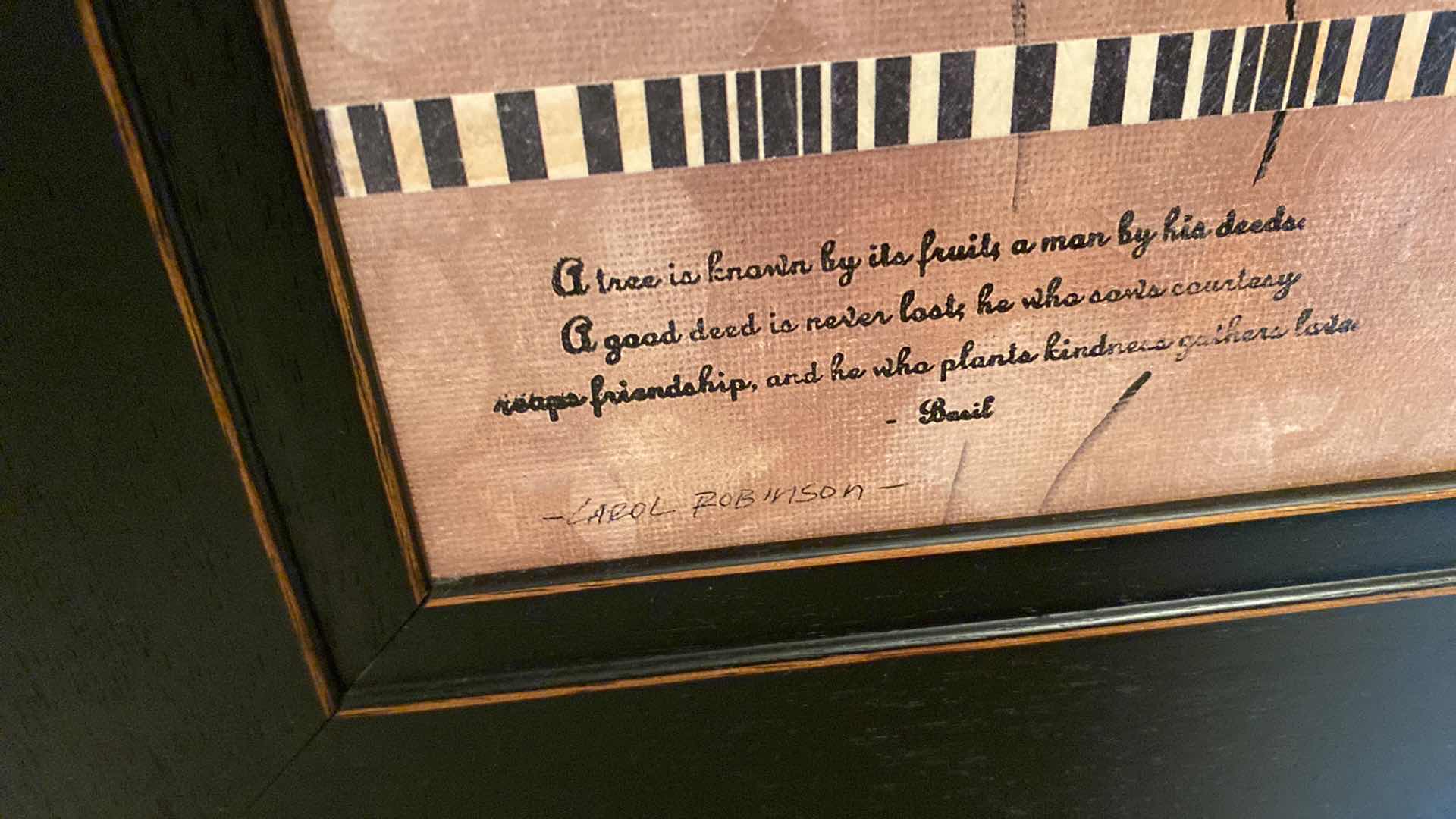 Photo 1 of 3 FRAMED FLORAL ARTWORK SIGNED EACH 18” x 18”