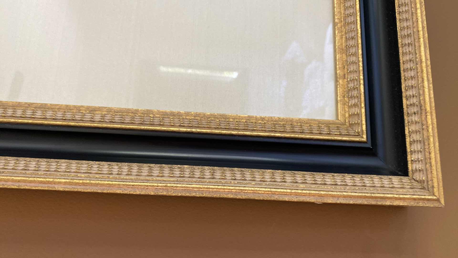 Photo 1 of WOOD FRAMED FLORAL PRINT ARTWORK  44 1/2” x 36 1/2”