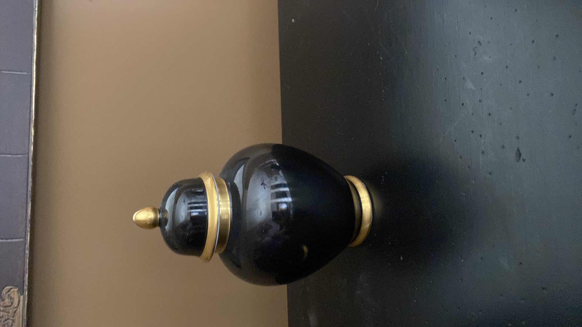 Photo 1 of FITZ AND FLOYD RENAISSANCE URNS WITH LIDS H  10”