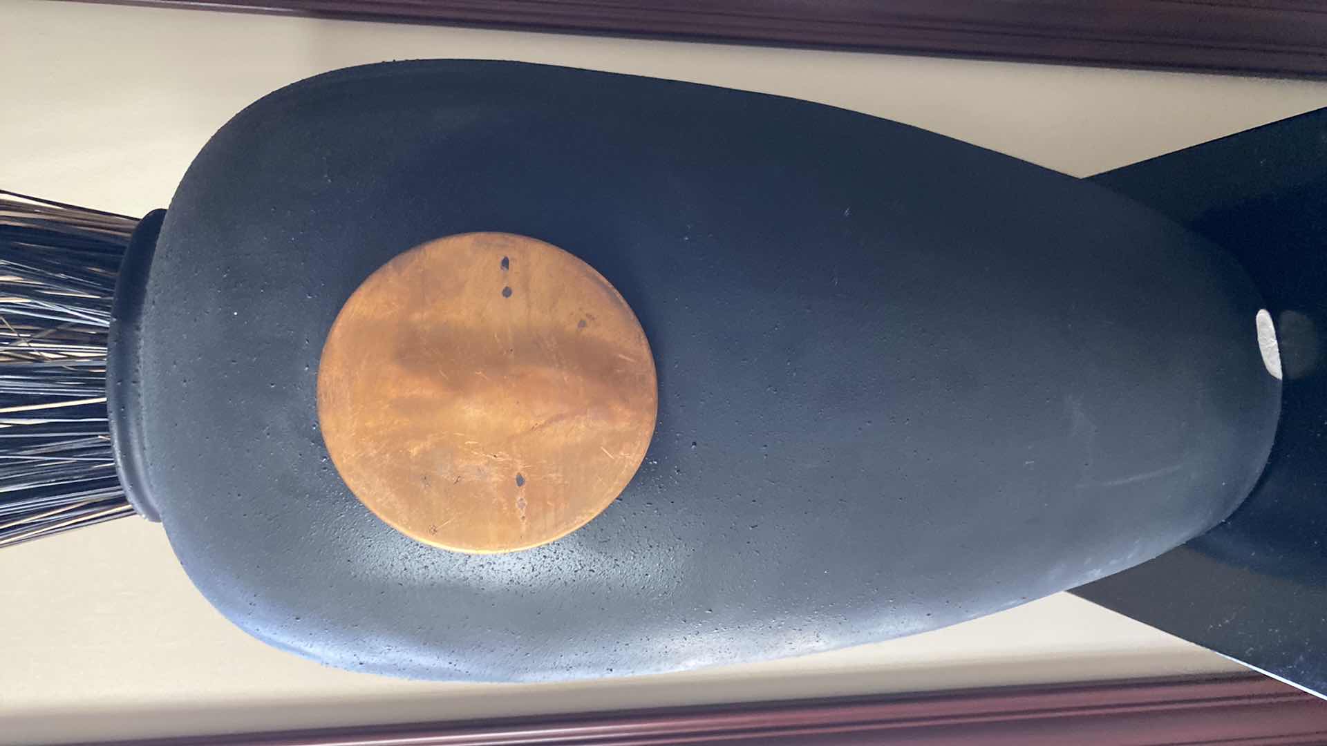 Photo 2 of BLACK ASIAN INSPIRED VASE H 24” NOT INCLUDING FLORALS