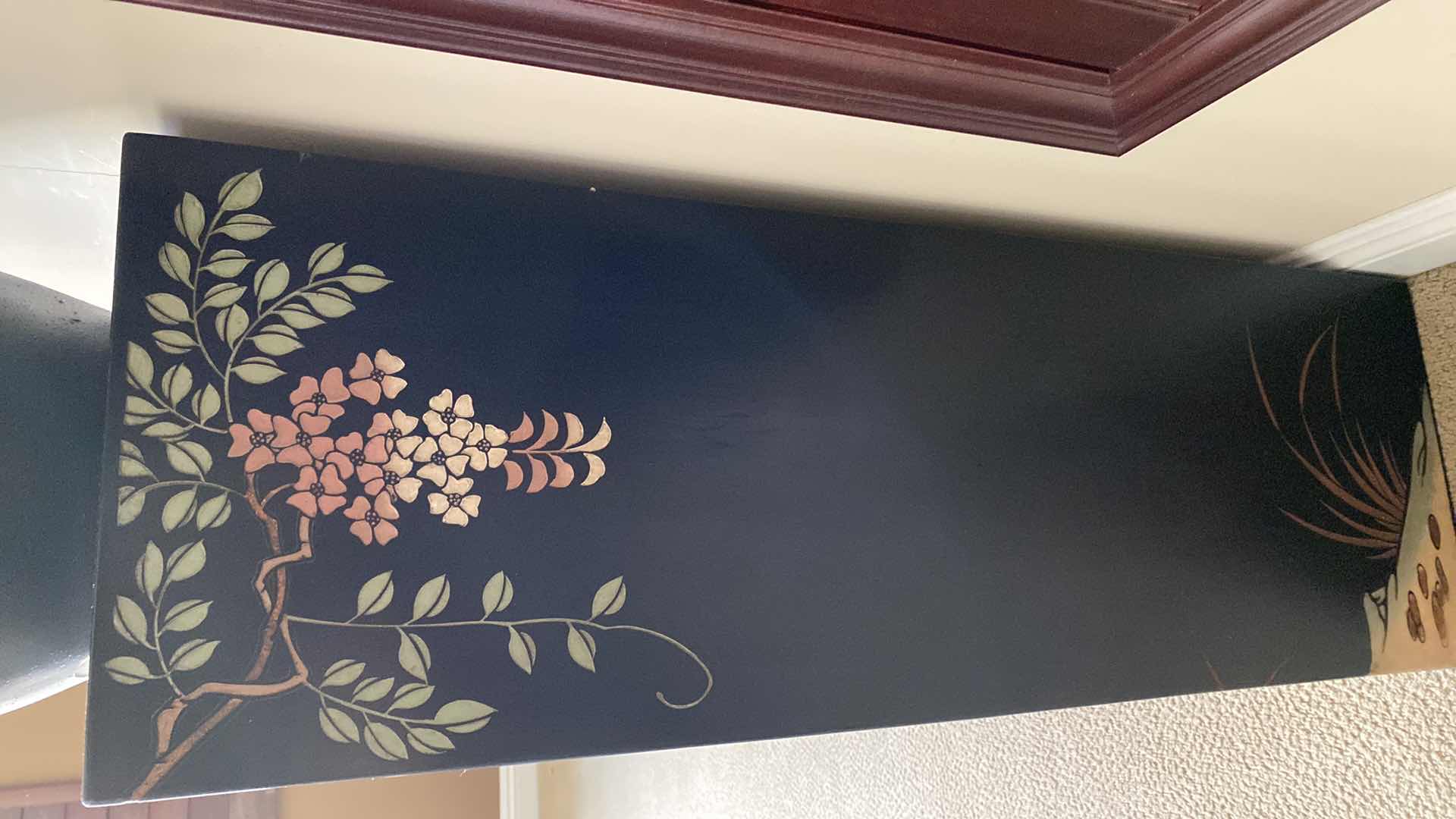 Photo 1 of ASIAN INSPIRED WOOD LACQUERED PEDESTAL 12” x 12” x 36”