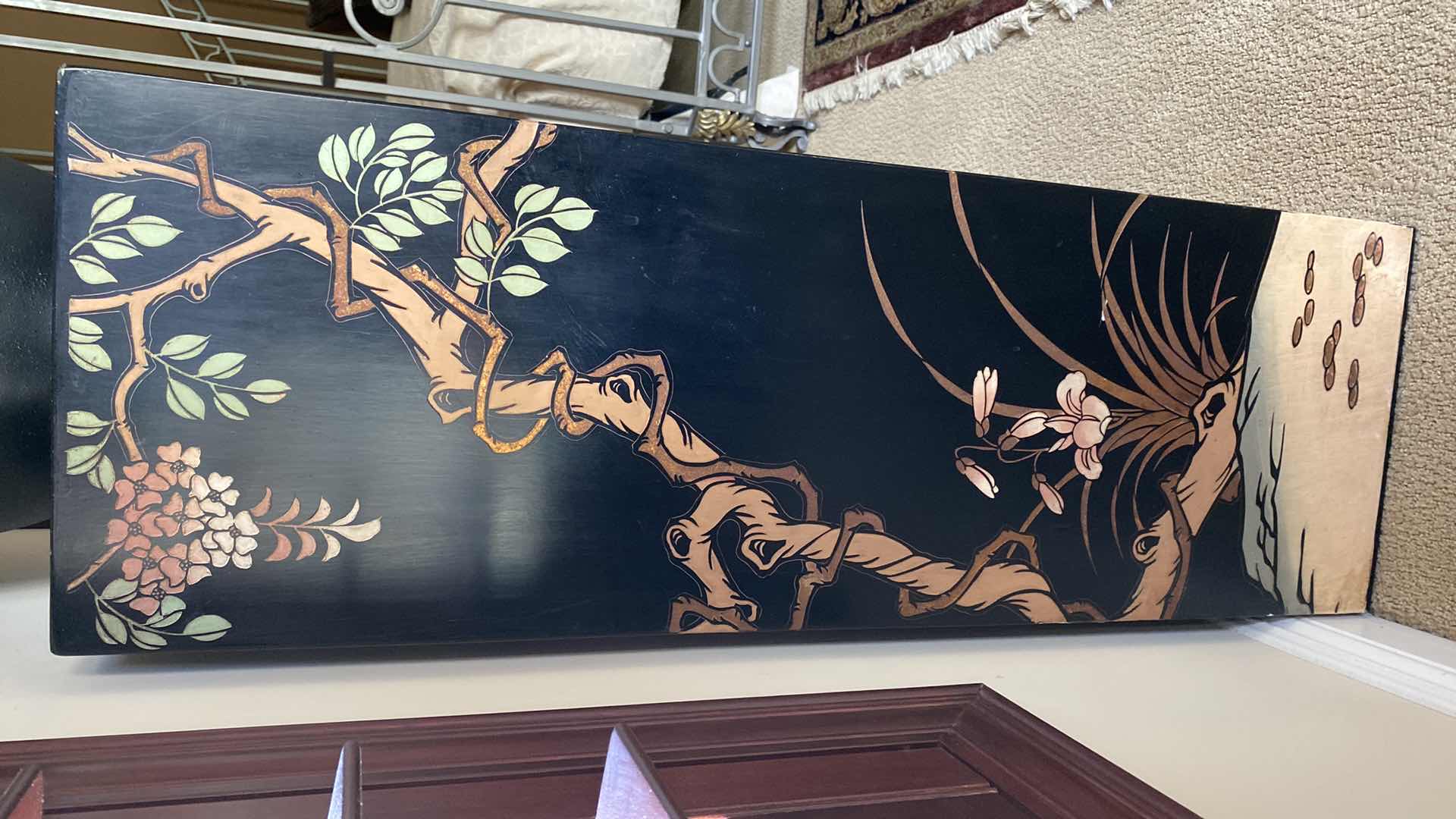 Photo 1 of ASIAN INSPIRED WOOD LACQUERED PEDESTAL 12” x 12” x 36”