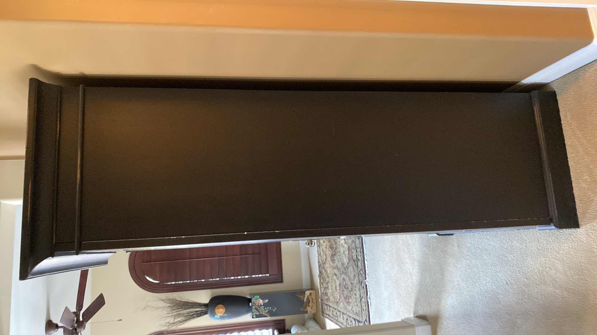 Photo 1 of BLACK ENTERTAINMENT CENTER WITH DRAWERS AND ADJUSTABLE SHELVES 42” x 23” H 81”