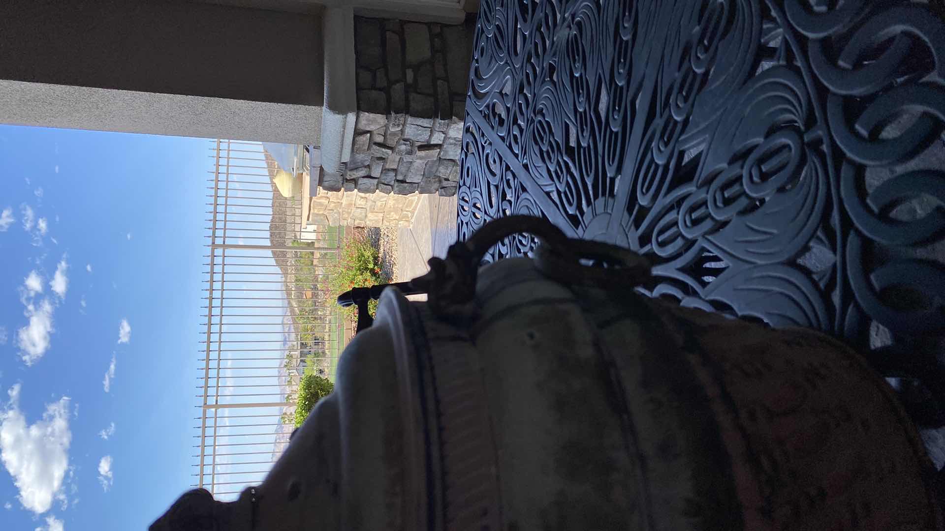 Photo 1 of METAL POT WITH LID AND DRAGON HANDLES 14” x 15”