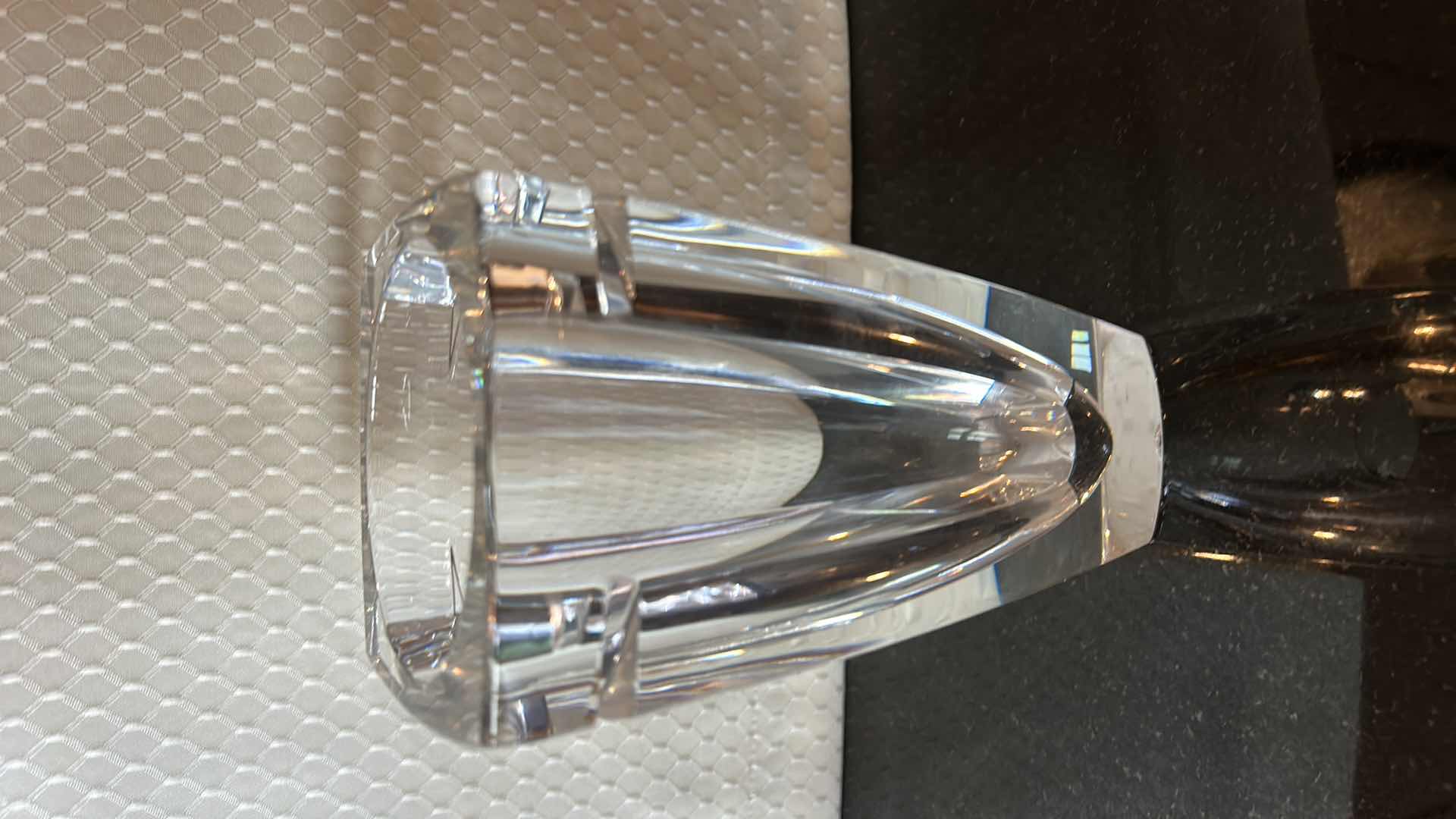 Photo 3 of CRYSTAL CANDLE HOLDERS AND VASE