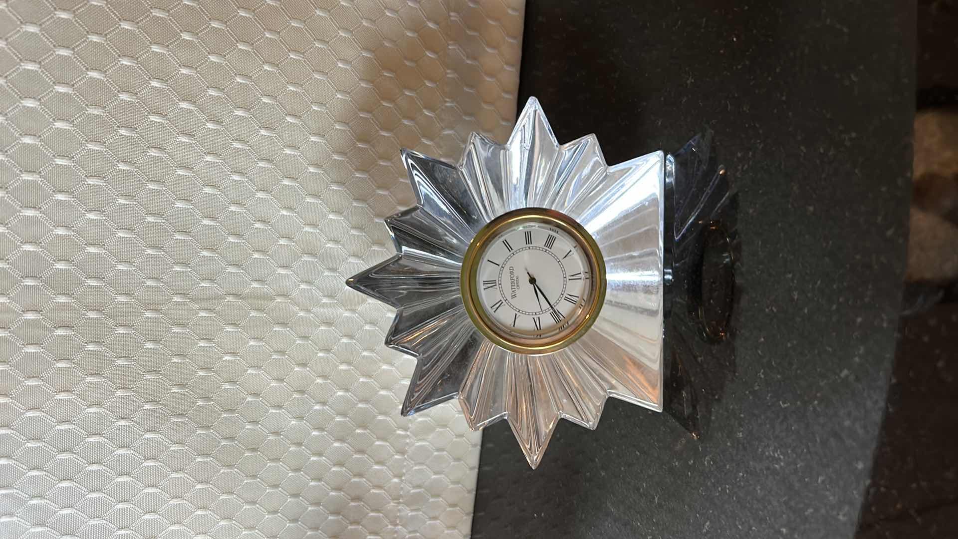 Photo 1 of CRYSTAL BOX, CLOCK AND CANDLE