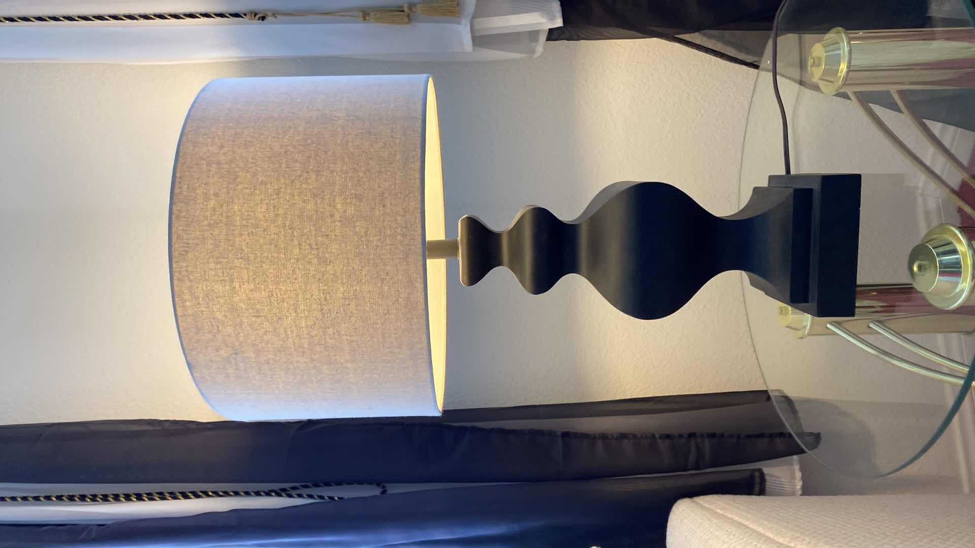 Photo 1 of BLACK TABLE LAMP H 30”