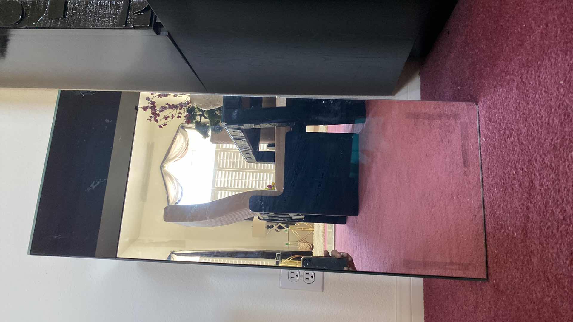 Photo 1 of BLACK GLOSS AND MIRRORED PEDESTAL 12“ x 12“ H 30”