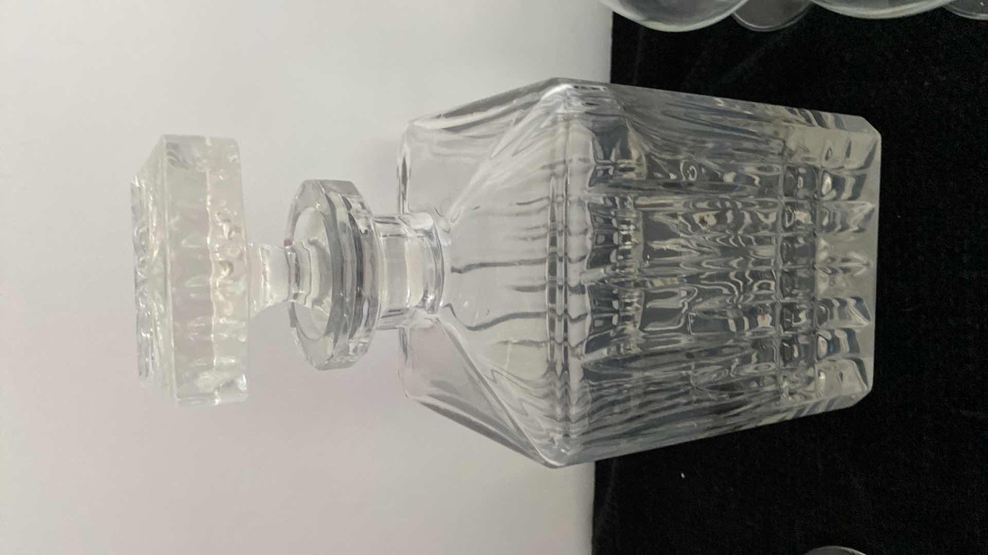 Photo 1 of CRYSTAL DECANTER WITH 5 BRANDY GLASSES