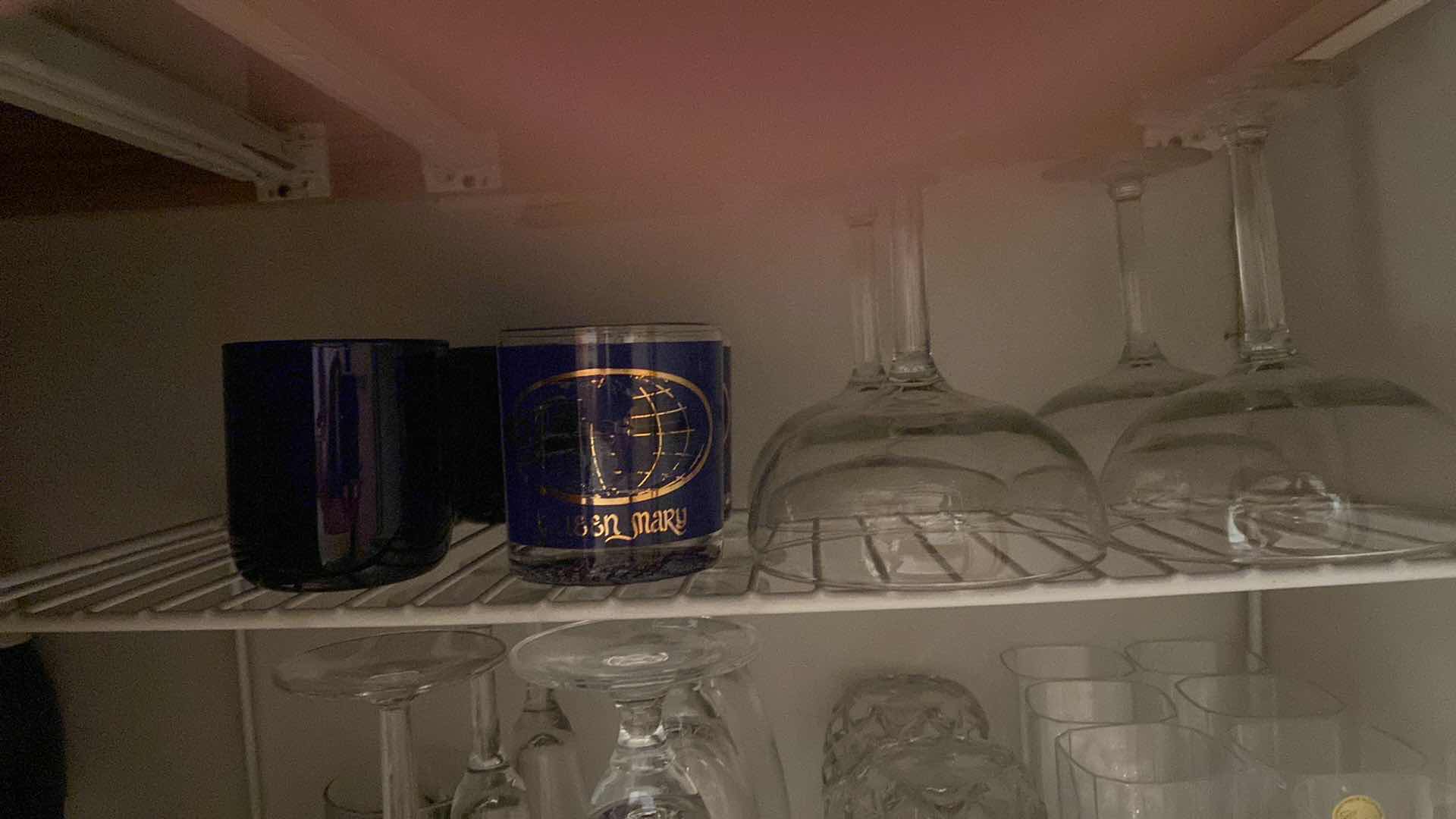 Photo 1 of CONTENTS IN BAR CABINET GLASSWARE