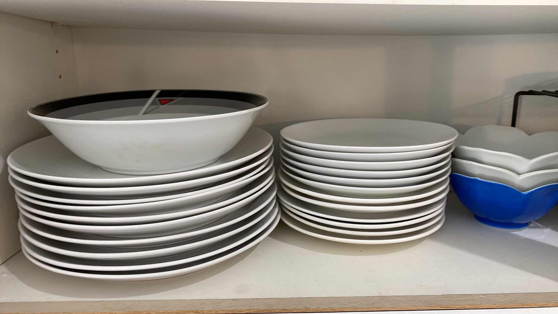 Photo 1 of CONTENTS OF KITCHEN CABINET - ASSORTED DISHES GLASSES AND MORE