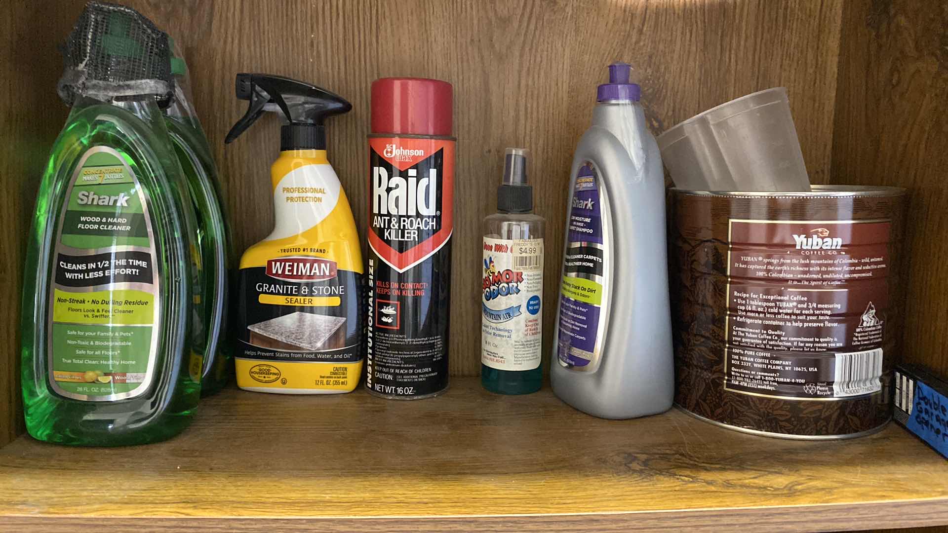 Photo 1 of CLEANING SUPPLIES IN GARAGE