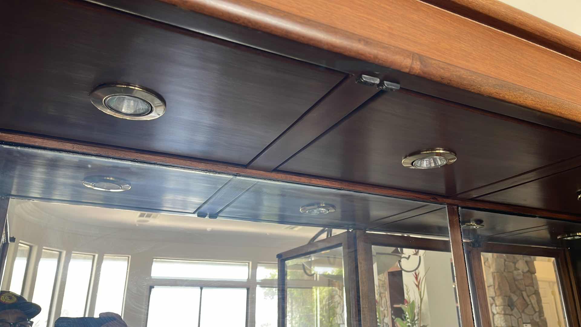 Photo 1 of CHINA DISPLAY CABINET LIGHTED WITH GLASS SHELVES 72” X 19” X H80”