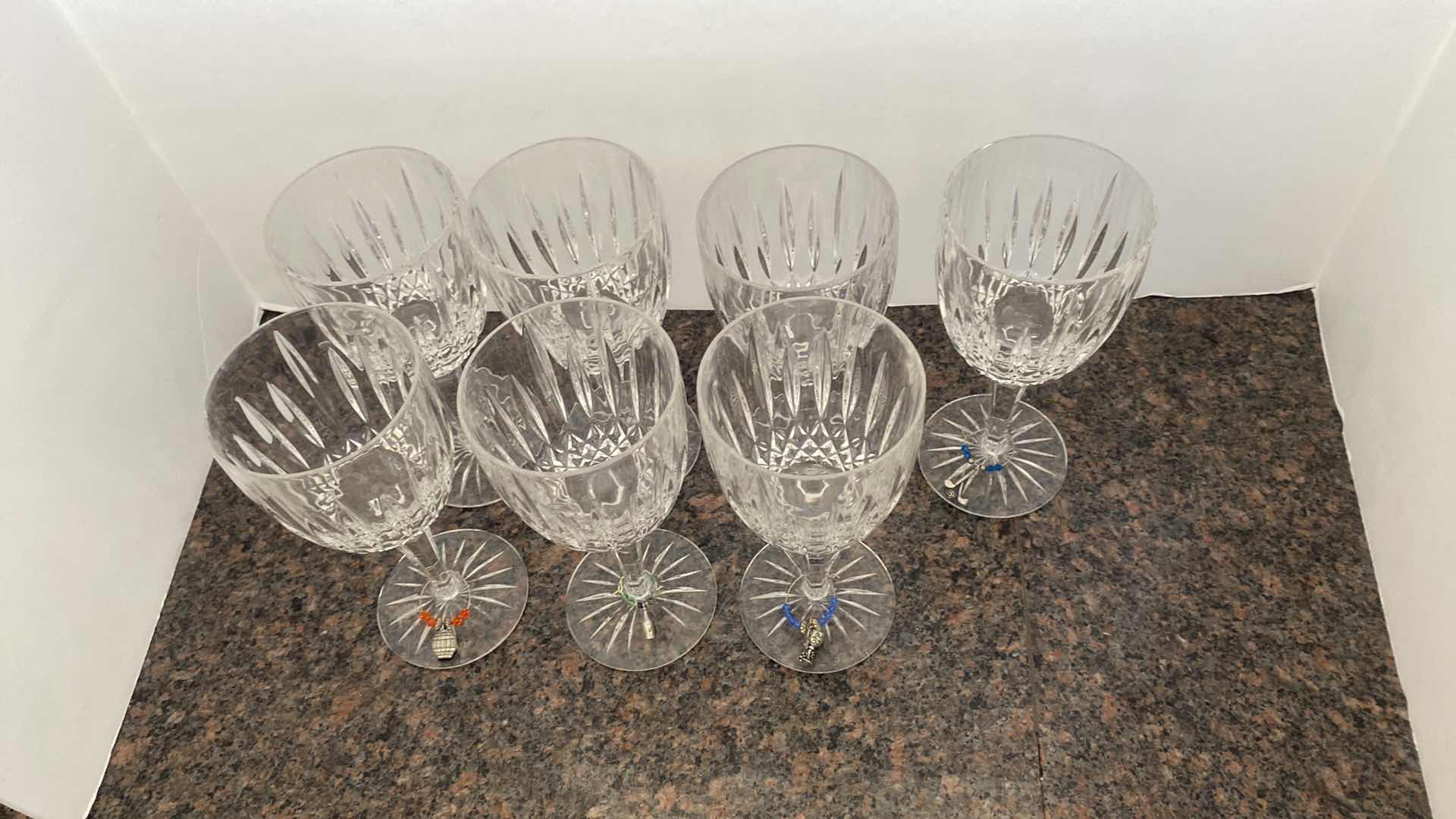 Photo 1 of 7 CRYSTAL WINE GLASSES