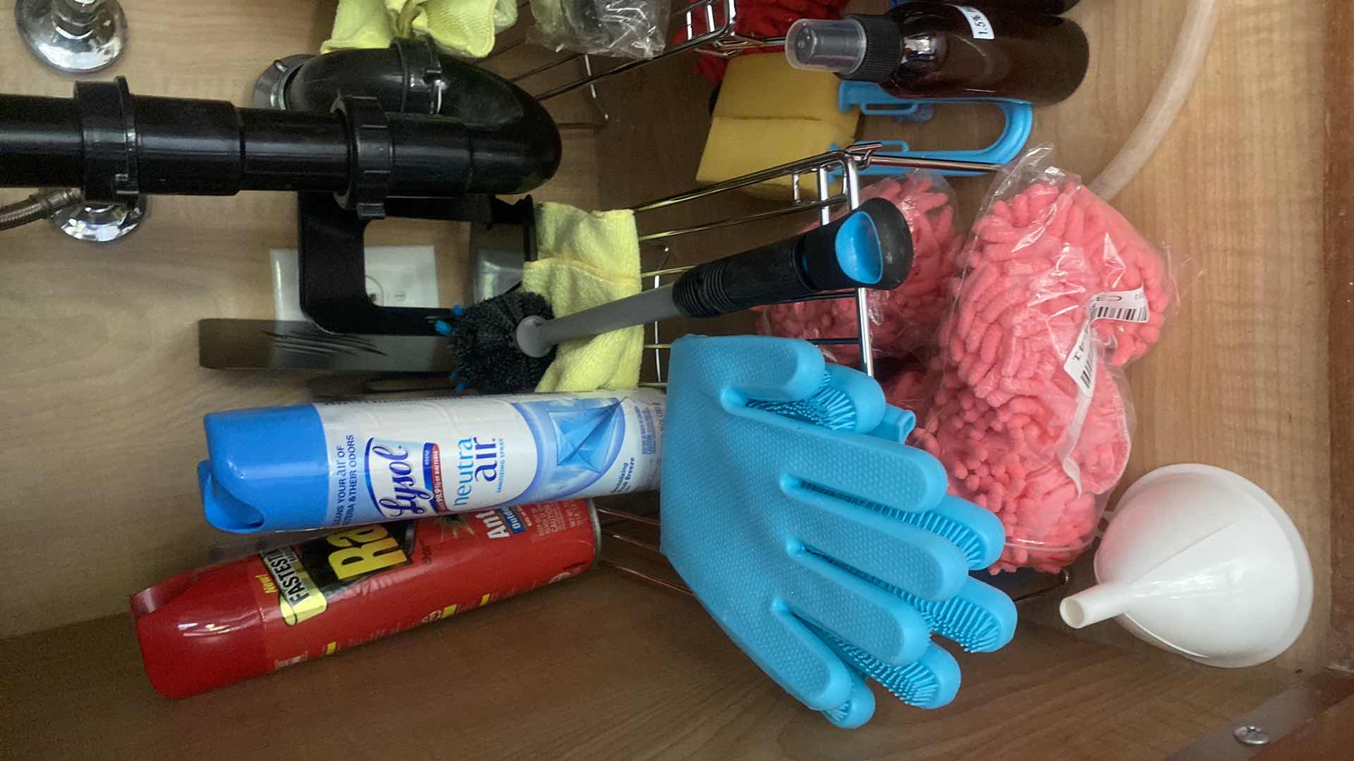 Photo 1 of BAR CONTENTS IN CABINET- CLEANING