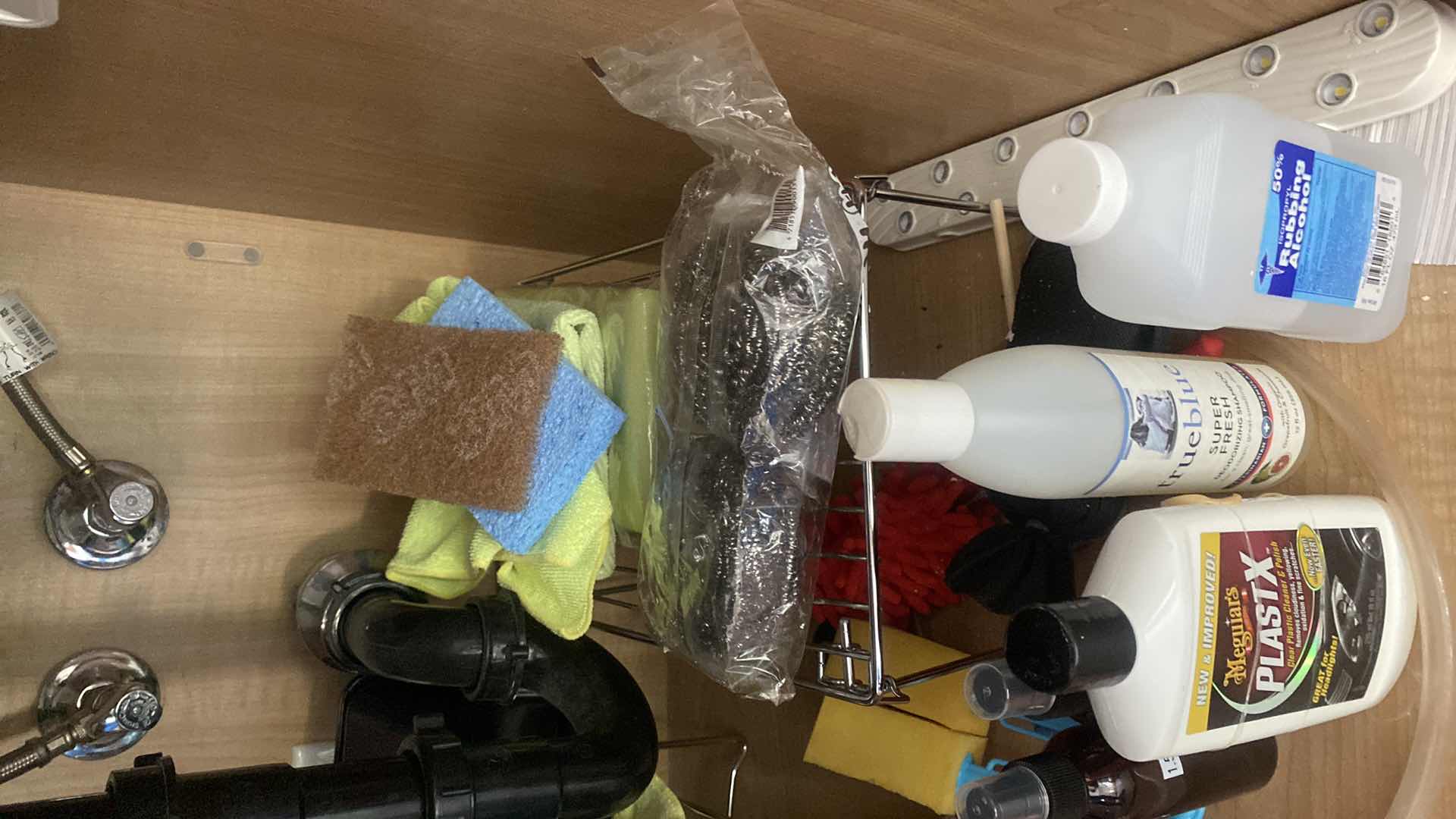 Photo 1 of BAR CONTENTS IN CABINET- CLEANING