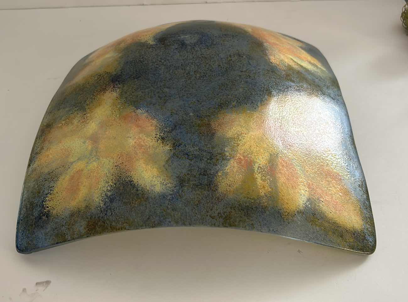 Photo 1 of PAINTED GLASS BOWL 13 1/2” x 13 1/2