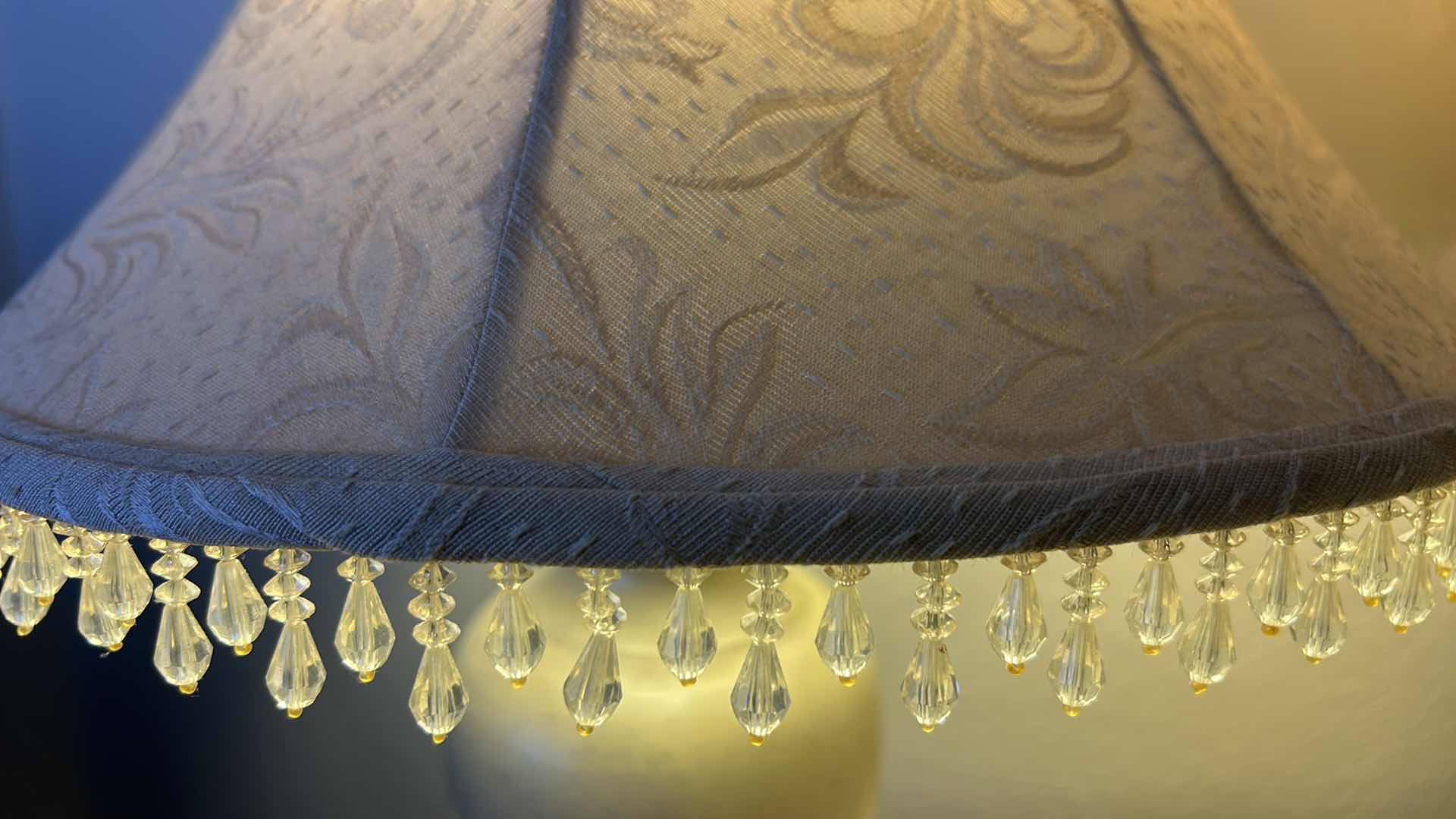 Photo 1 of 2 CREAM COLORED VASE STYLE TABLE LAMPS H24”