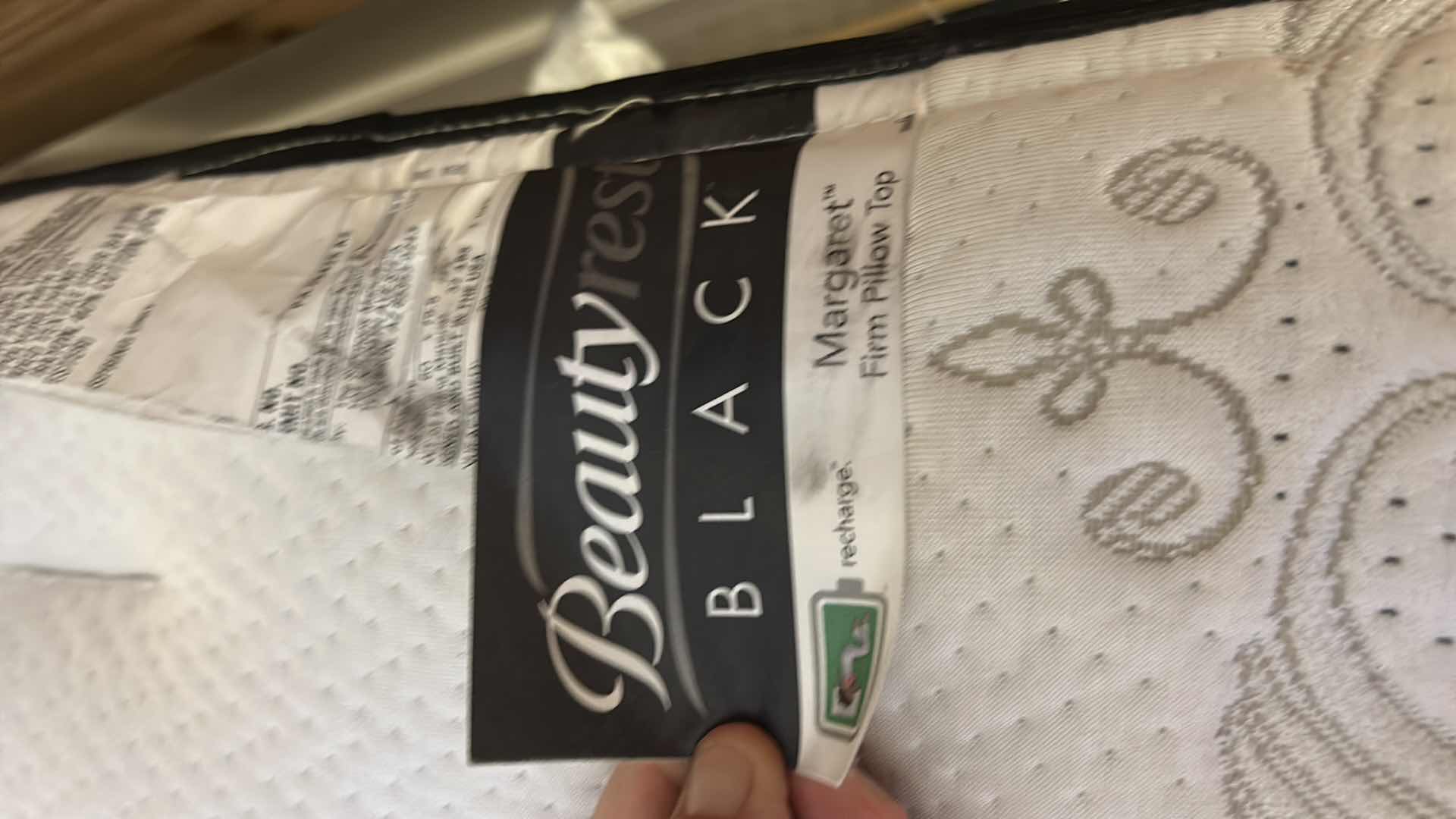 Photo 1 of BEAUTYREST BLACK QUEEN SIZE MATTRESS- MARGARET FIRM PILLOW TOP WITH BEAUTYREST BOX SPRINGS