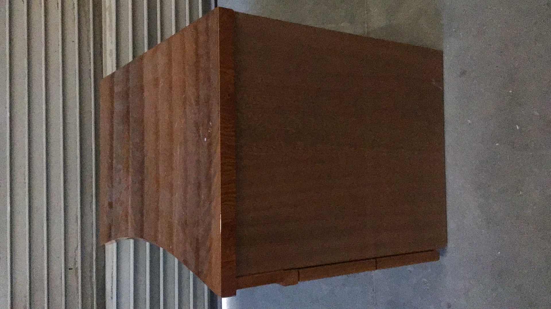 Photo 1 of 3 DRAWER WOODEN NIGHT-STAND/END TABLE 32” X 20” H24"