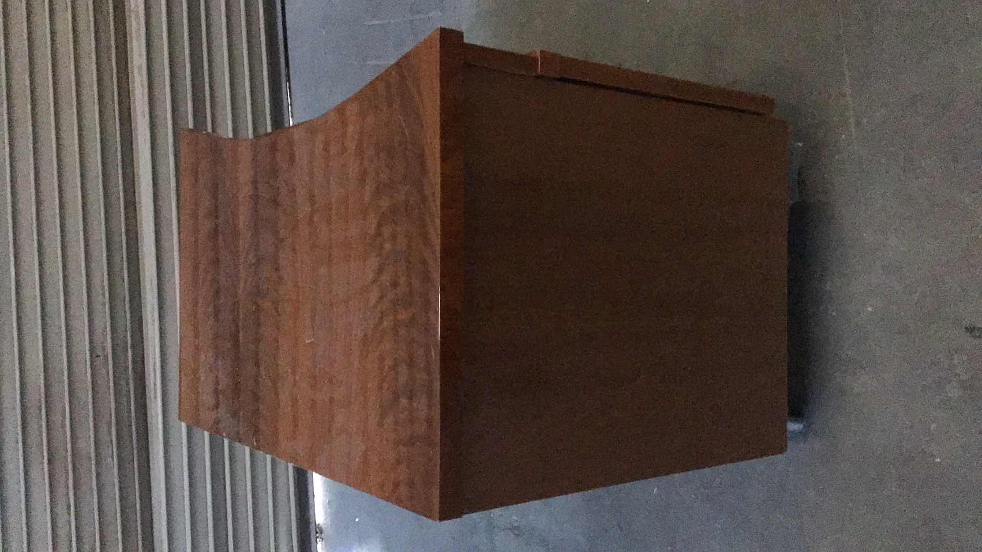 Photo 1 of 3 DRAWER WOODEN NIGHT-STAND/END TABLE 32” X 20” H24