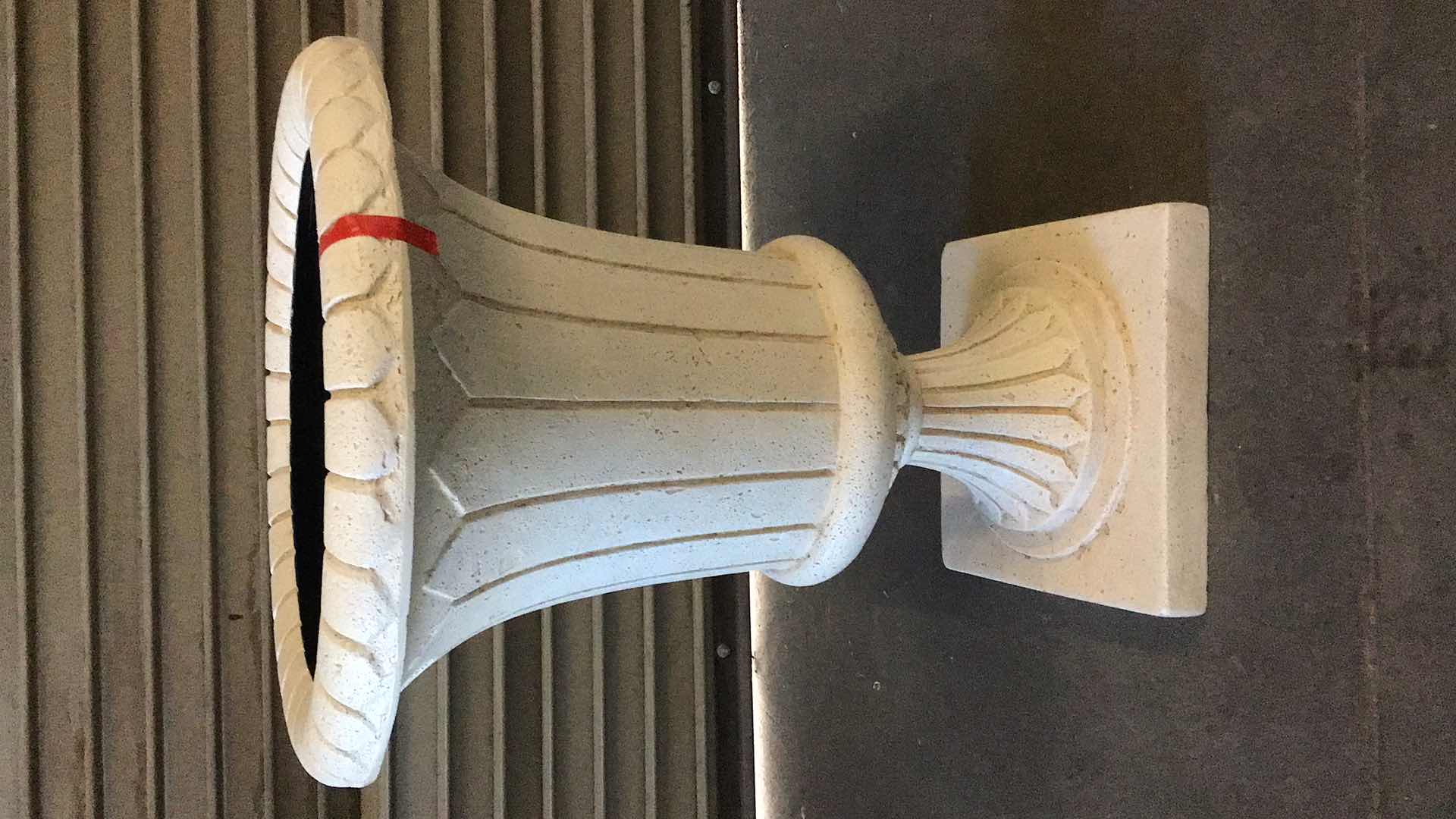 Photo 1 of GARDEN URN RESIN PLANTER 18” X 18” H24