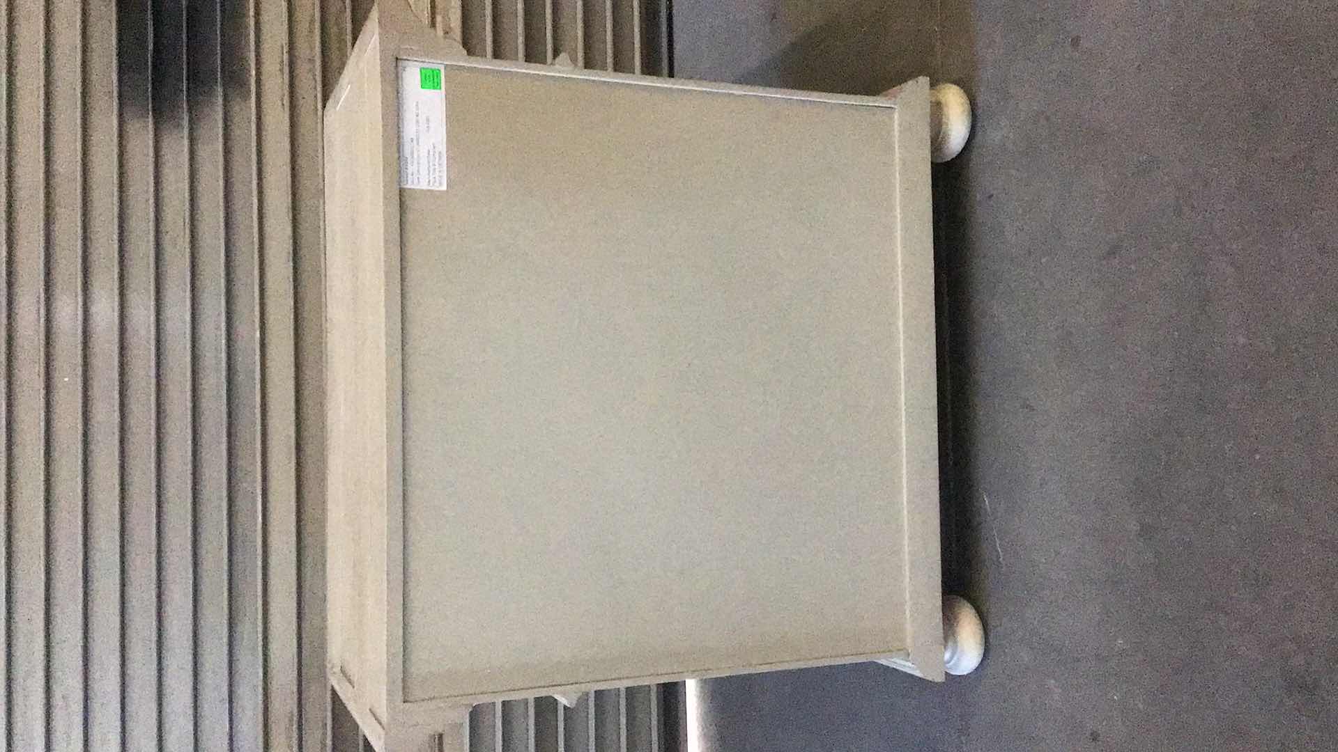 Photo 1 of RH ST JAMES CLOSED NIGHTSTAND ANTIQUED GREY OAK 32” X 20” H30"