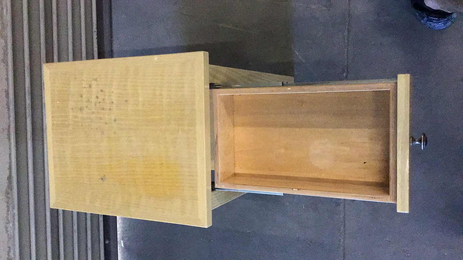 Photo 1 of OAK SIDE TABLE WITH 1 DRAWER 17” X 13” H24