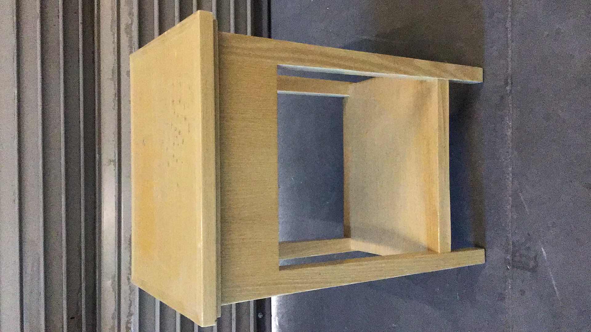 Photo 1 of OAK SIDE TABLE WITH 1 DRAWER 17” X 13” H24