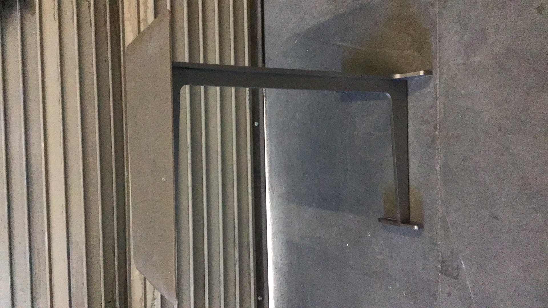 Photo 1 of POLTRONA FRAU CUSTOM LEATHER TOP SIDE TABLE 22” X 16” H26"