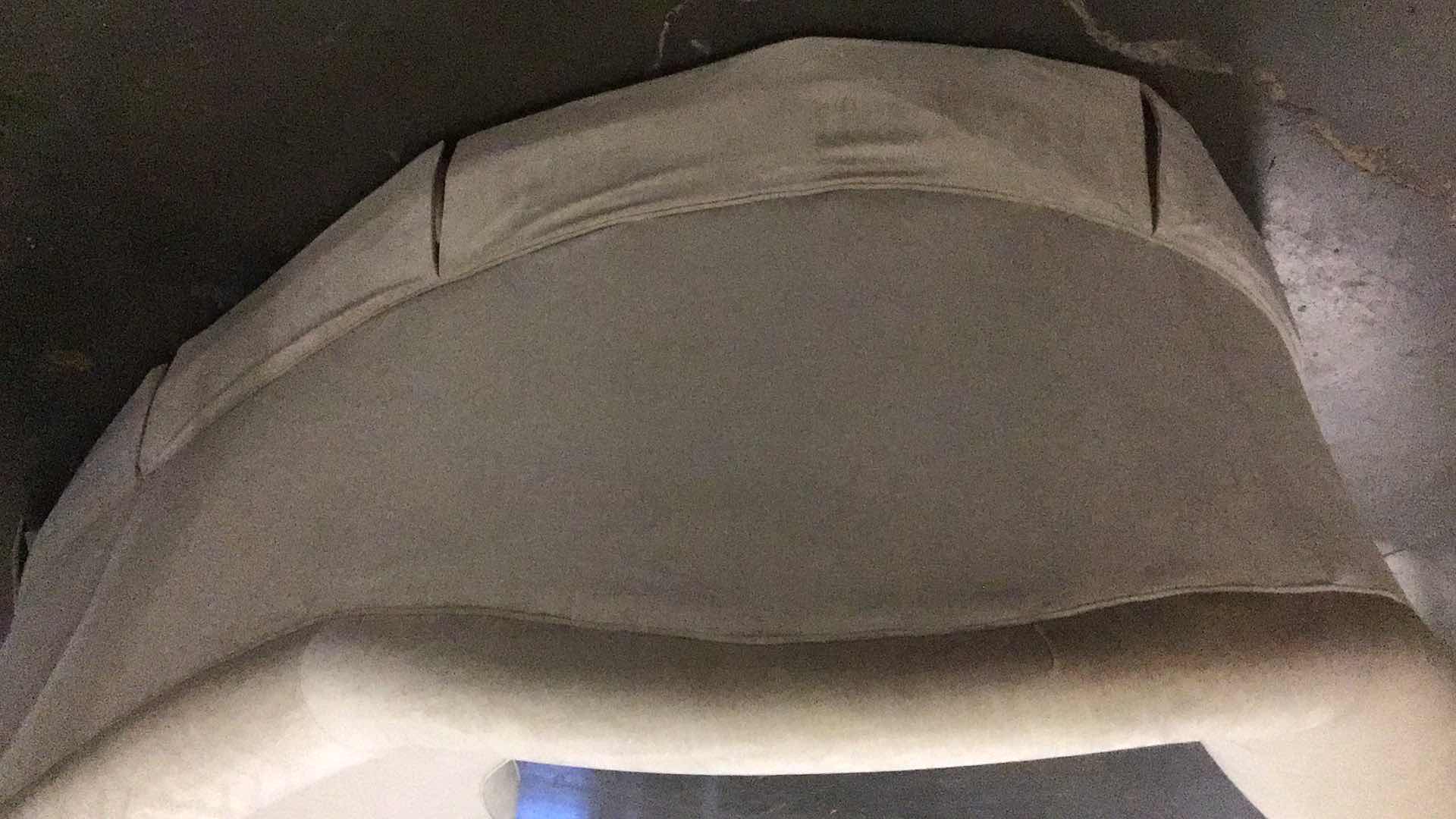 Photo 1 of PLUSH BEIGE MICROFIBER 4-SEAT SOFA 120” X 55” H41”