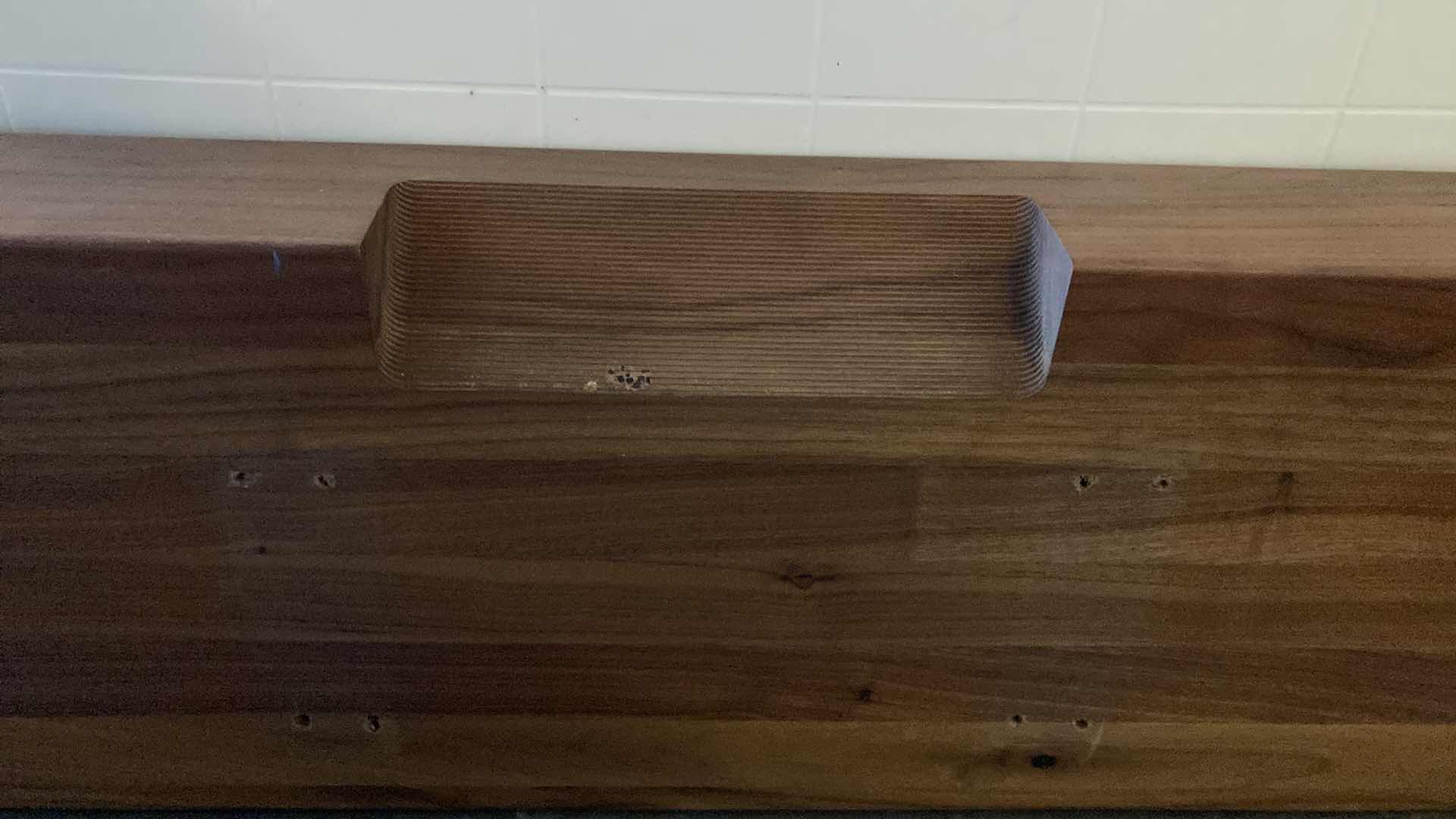 Photo 1 of STAIRWAY SOLID TREATED BUTCHERS BLOCK WOOD STEPS W WALL MOUNTS (19 STEPS) 44” X 11.25” H3.5