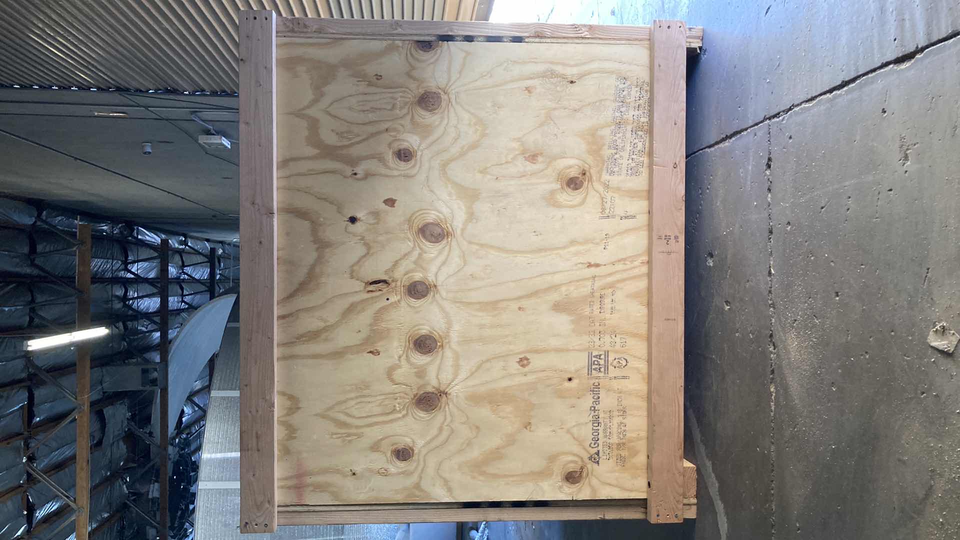 Photo 1 of WOOD SHIPPING CARGO CRATE 99” X 52.5” H51”