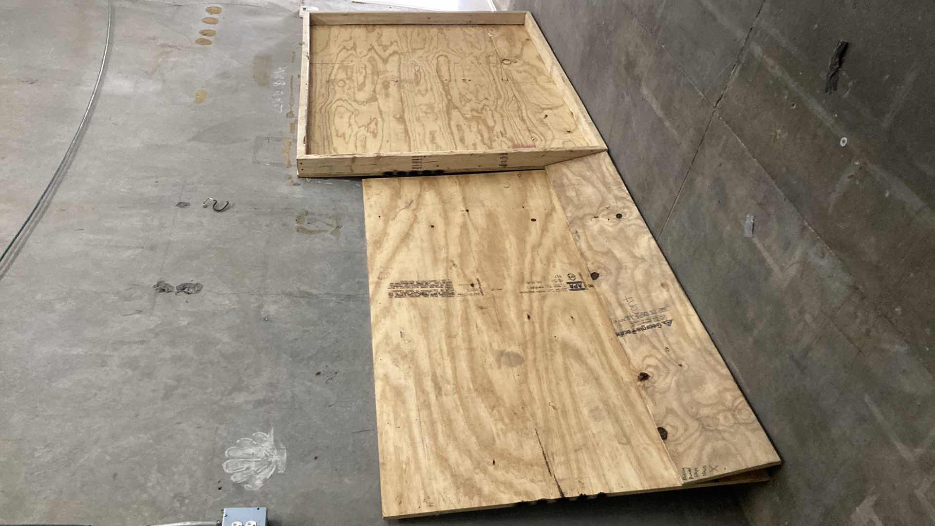 Photo 1 of WOOD FRAMED ART SHIPPING CARGO CRATE 72" X 5" H60.25"