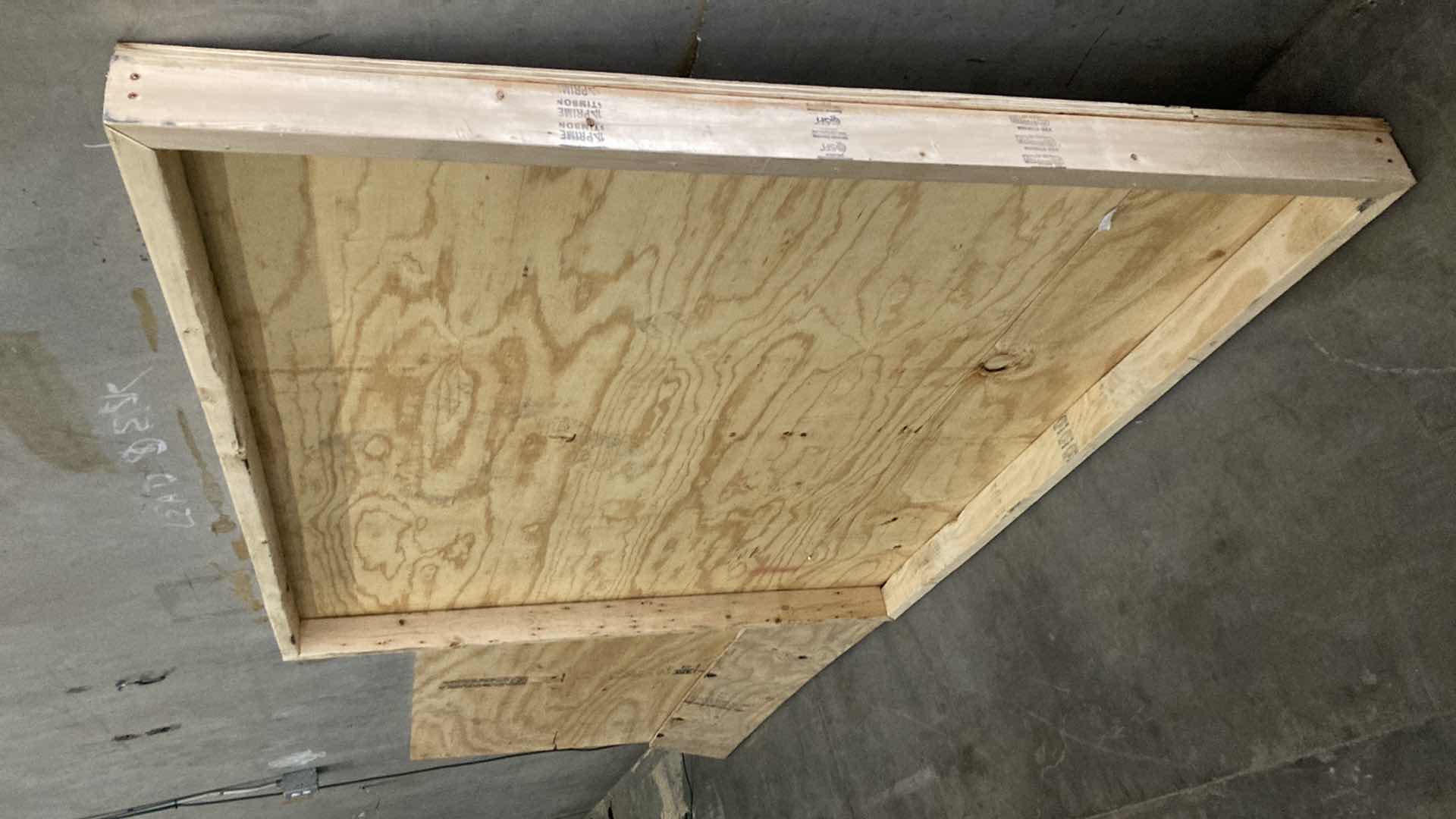 Photo 1 of WOOD FRAMED ART SHIPPING CARGO CRATE 72" X 5" H60.25"