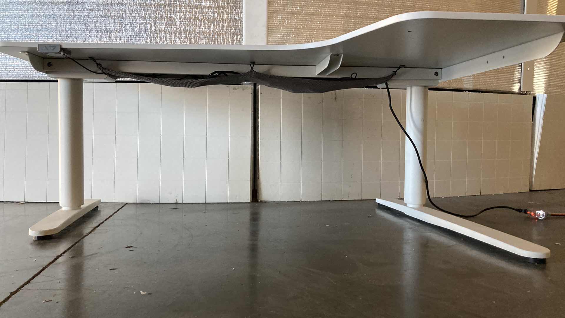 Photo 1 of INTERTEK MOTORIZED ADJUSTABLE HEIGHT L SHAPED DESK WORKSTATION MODEL 5000324 63” X 43.25” H23”-48”