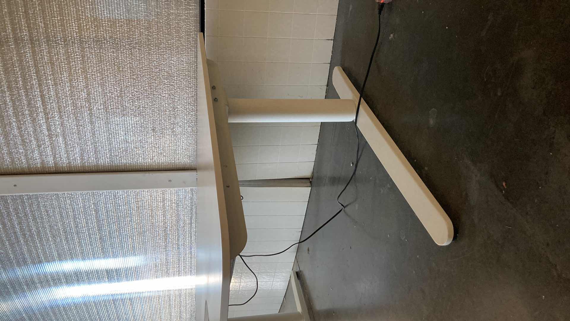 Photo 1 of INTERTEK MOTORIZED ADJUSTABLE HEIGHT L SHAPED DESK WORKSTATION MODEL 5000324 63” X 43.25” H23”-48”