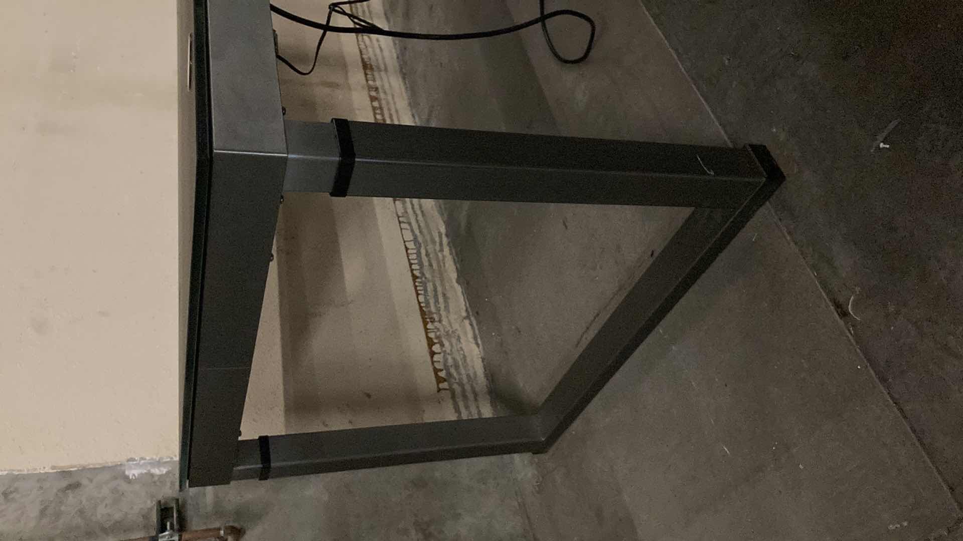 Photo 1 of NEWMODA GRAY & BLACK MOTORIZED HEIGHT DESK WORKSTATION 68” X 32” H28.5”-