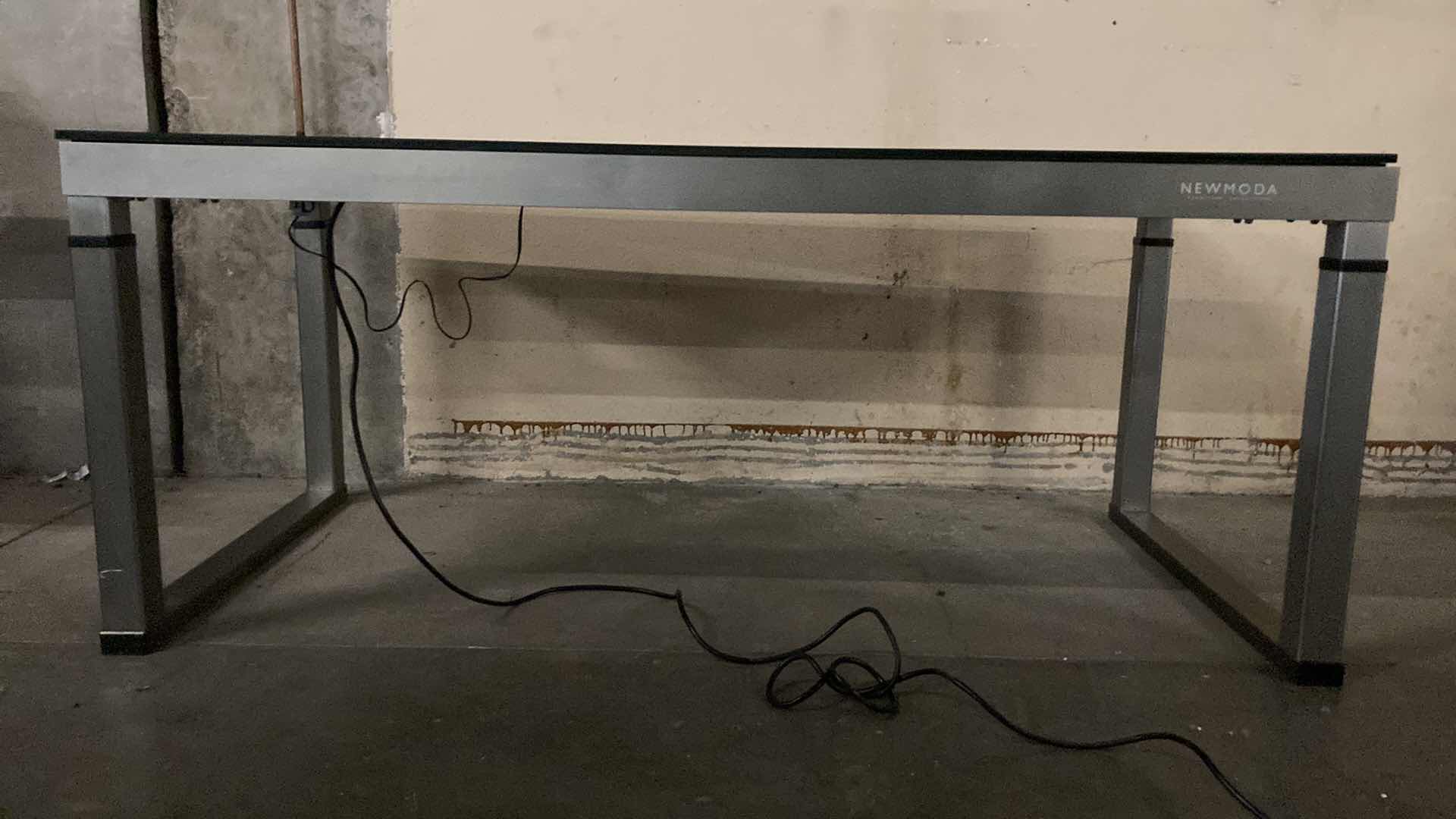 Photo 1 of NEWMODA GRAY & BLACK MOTORIZED HEIGHT DESK WORKSTATION 68” X 32” H28.5”-