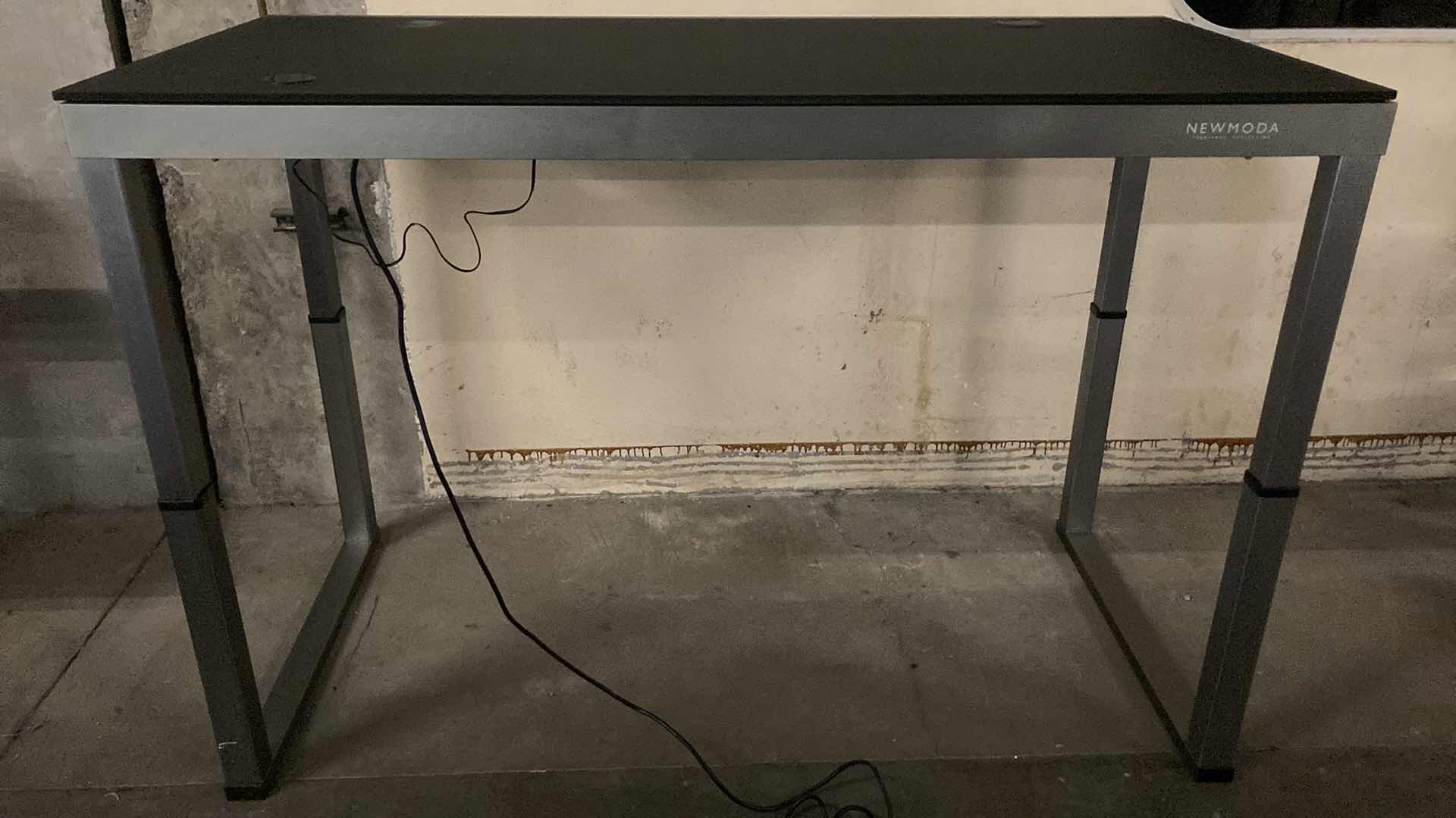 Photo 1 of NEWMODA GRAY & BLACK MOTORIZED HEIGHT DESK WORKSTATION 68” X 32” H28.5”-