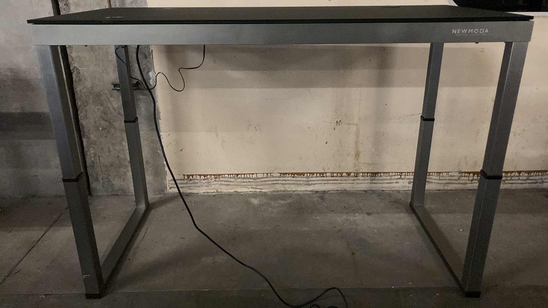 Photo 1 of NEWMODA GRAY & BLACK MOTORIZED HEIGHT DESK WORKSTATION 68” X 32” H28.5”-