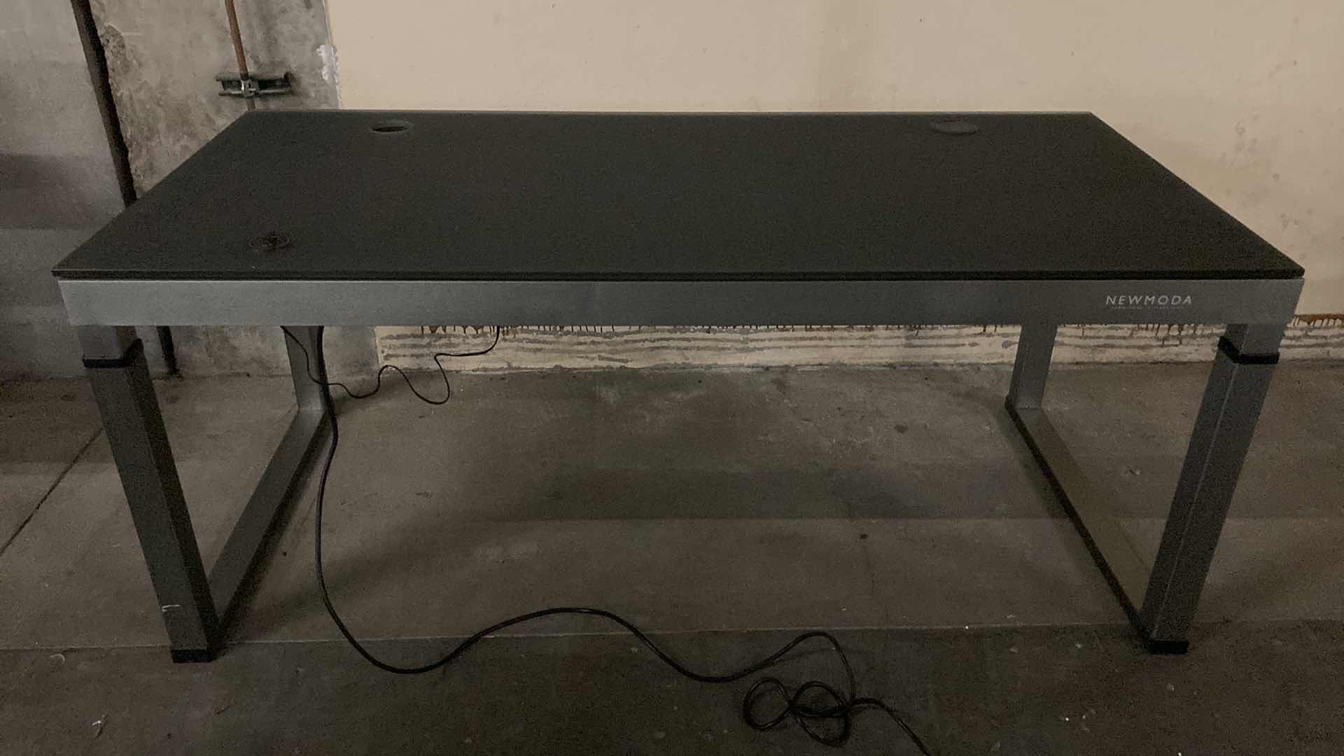 Photo 1 of NEWMODA GRAY & BLACK MOTORIZED HEIGHT DESK WORKSTATION 68” X 32” H28.5”-