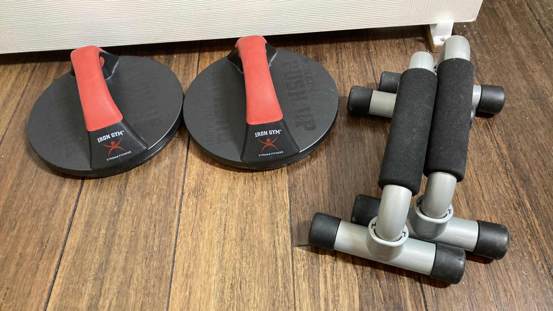 Photo 1 of HOME EXERCISE EQUIPMENT- RESISTANT BANDS, PUSH UP HANDLES, CARDIO DUMBBELLS & YOGA MAT