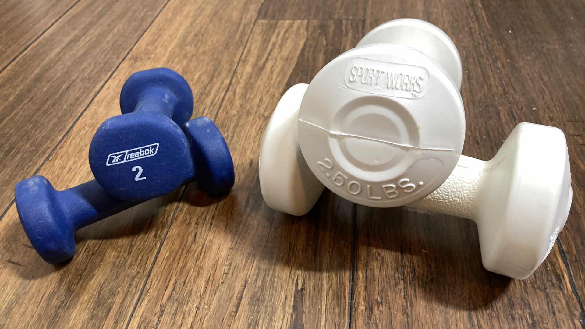 Photo 1 of HOME EXERCISE EQUIPMENT- RESISTANT BANDS, PUSH UP HANDLES, CARDIO DUMBBELLS & YOGA MAT