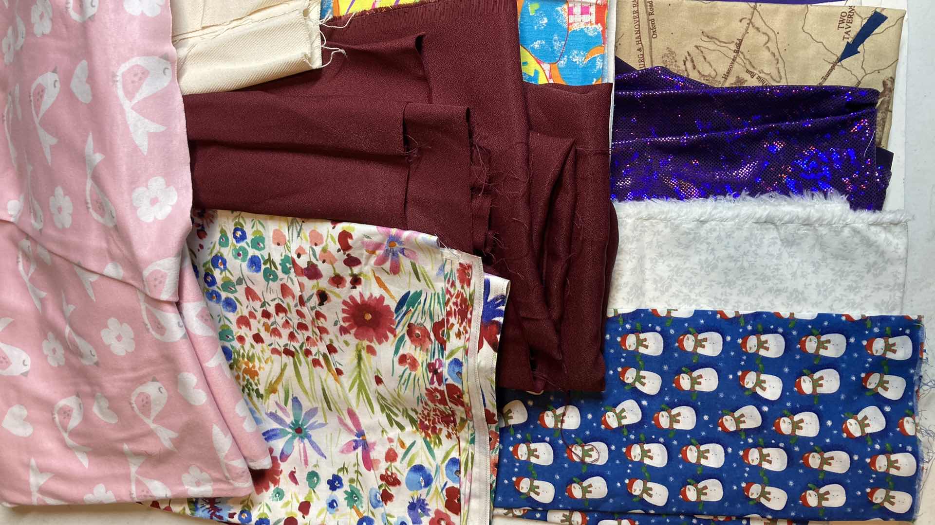 Photo 1 of FABRIC ROLLS- VARIOUS STYLES & MATERIALS