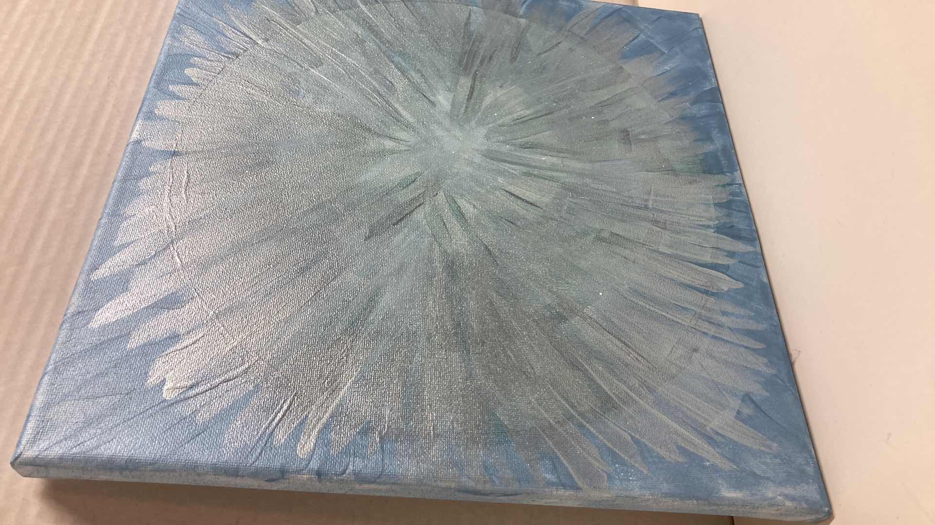 Photo 1 of CANVAS METALLIC ARTWORK BY LOCAL ARTIST 12” X 12”