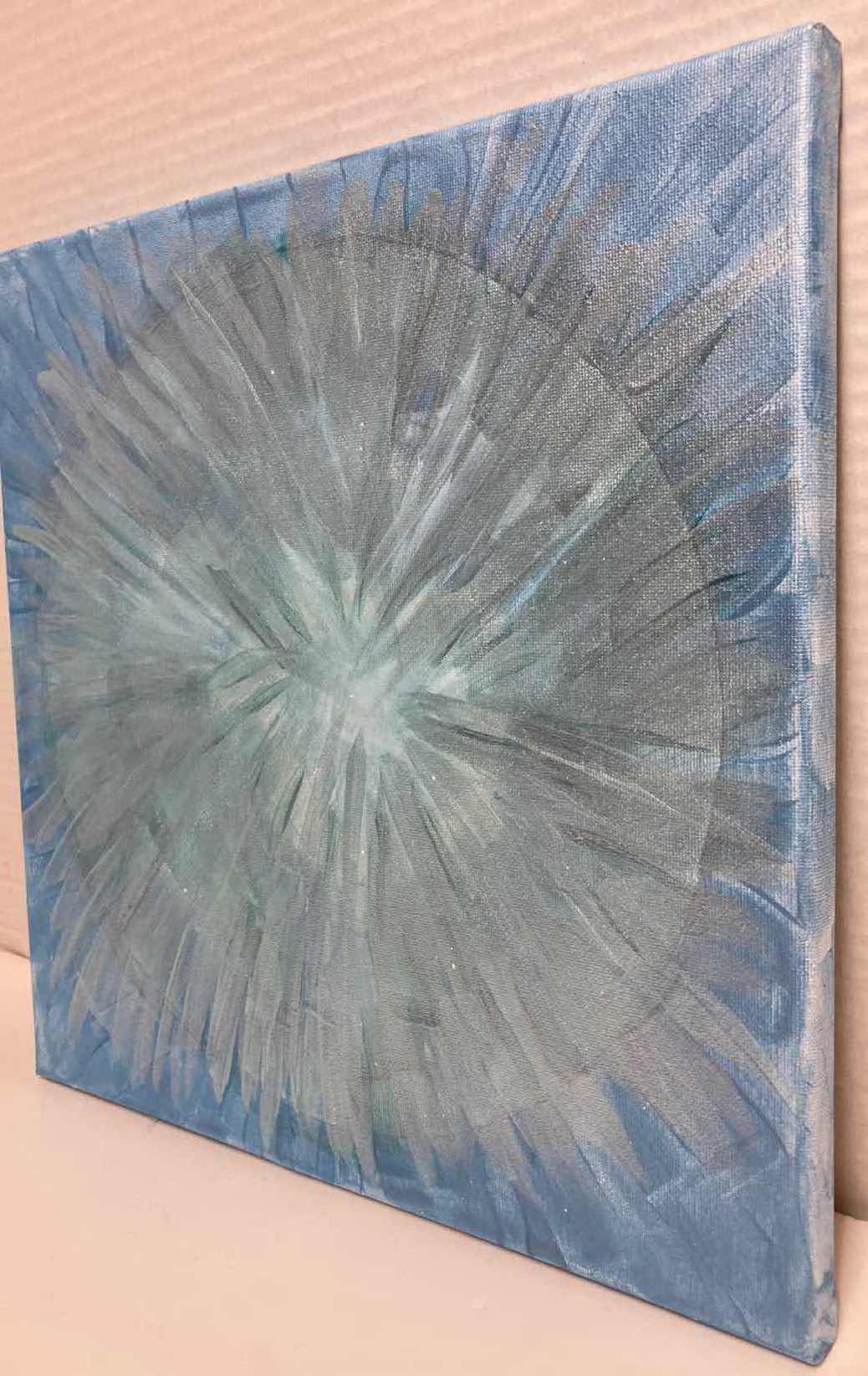 Photo 1 of CANVAS METALLIC ARTWORK BY LOCAL ARTIST 12” X 12”